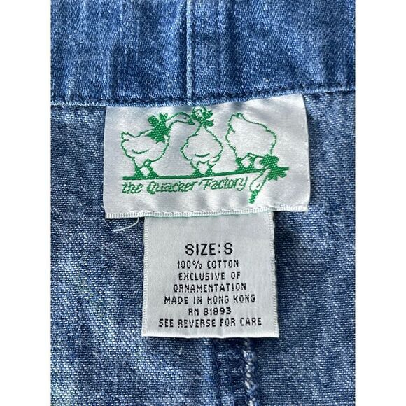 Vintage Y2K Denim Embroidered Dress with Pockets - Picture 2 of 6